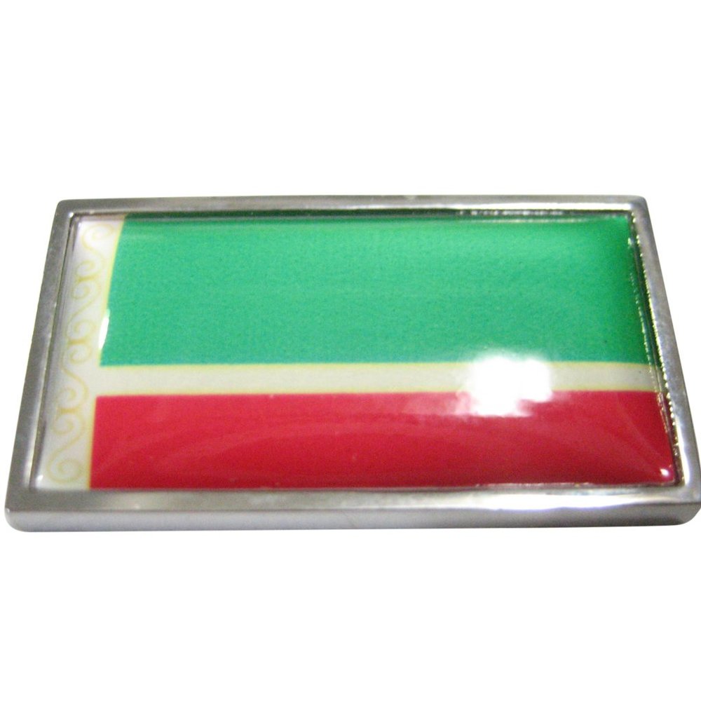 Thin Bordered Chechnya Flag Magnet - image 1